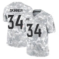 Fenge D.Broncos #34 JL Skinner Player Arctic Camo Salute To Service Limited Stitched Jerseys
