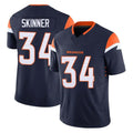 Fenge D.Broncos #34 JL Skinner Player Navy Limited Vapor F.U.S.E. Home Game Stitched Jerseys