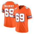 Fenge D.Broncos #69 Mike McGlinchey Player Orange Limited Alternate Vapor F.U.S.E. Throwback Game Stitched Jerseys