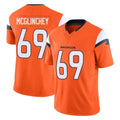 Fenge D.Broncos #69 Mike McGlinchey Player Orange Vapor F.U.S.E. Limited Home Game Stitched Jerseys