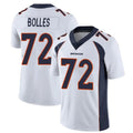 Fenge D.Broncos #72 Garett Bolles Player White Vapor Untouchable Limited Home Game Stitched Jerseys