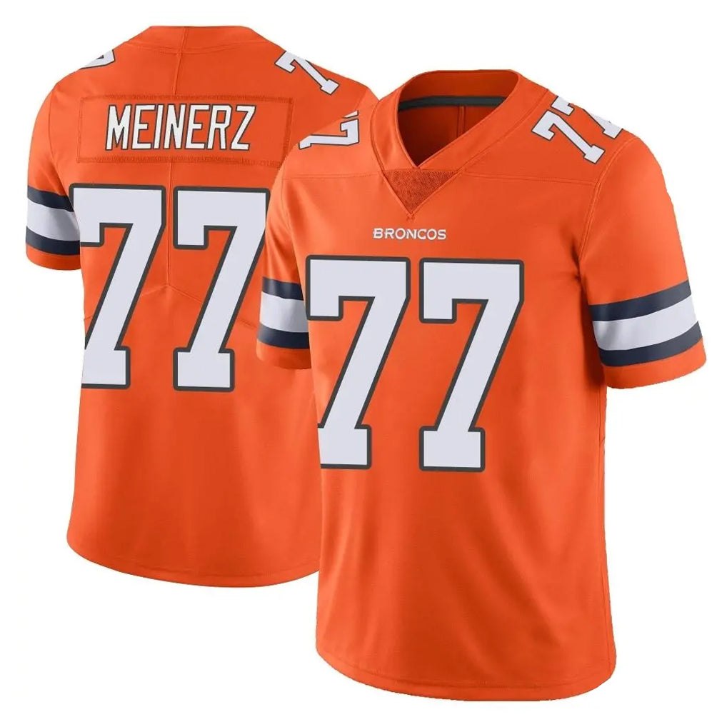 Fenge D.Broncos #77 Quinn Meinerz Player Orange Vapor Untouchable Limited Home Game Stitched Jerseys