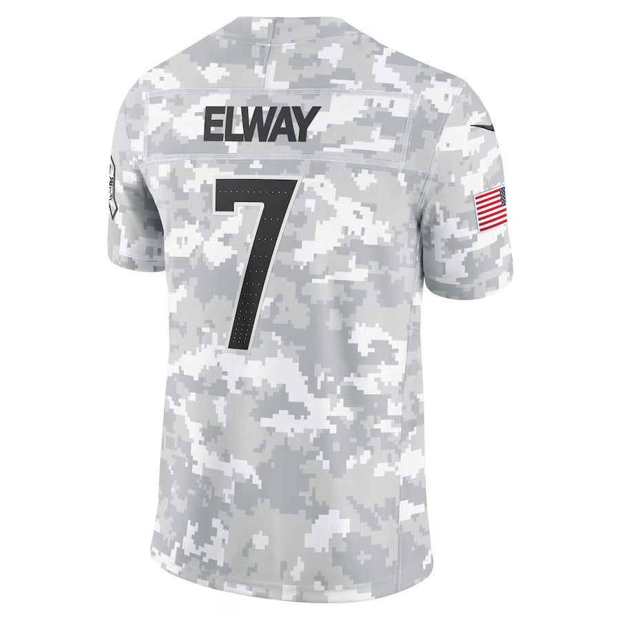 Fenge D.Broncos #7 John Elway Player Arctic Camo Salute to Service Limited Stitched Jerseys