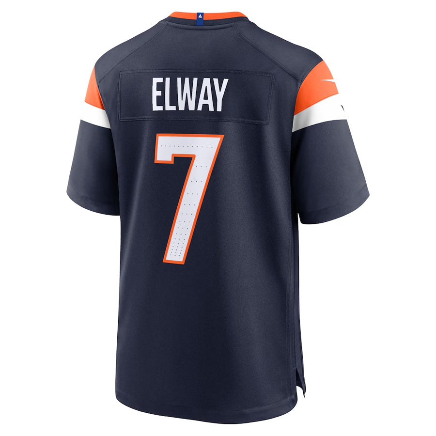 Fenge D.Broncos #7 John Elway Player Navy Home Game Stitched Jerseys