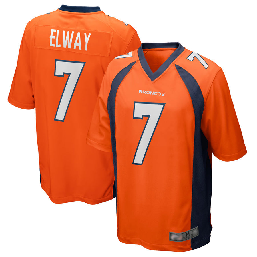 Fenge D.Broncos #7 John Elway Player Orange Game Stitched Jerseys