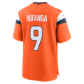 Fenge D.Broncos #9 Talanoa Hufanga Orange Team Game Stitched Jerseys