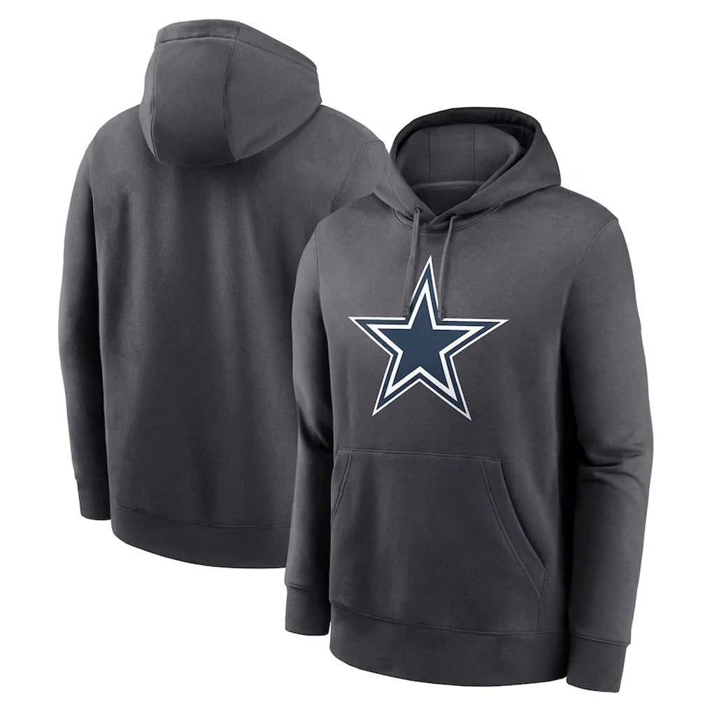 Fenge D.Cowboys Ash One Color Pullover Hoodie Limited Blank Player Stitched Jerseys