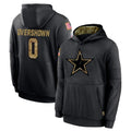 Fenge D.Cowboys #0 DeMarvion Overshown Player Black Salute to Service Pullover Hoodies Limited Stitched Jerseys