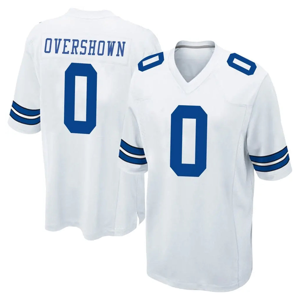 Fenge D.Cowboys #0 DeMarvion Overshown Player White Home Game Stitched Jerseys