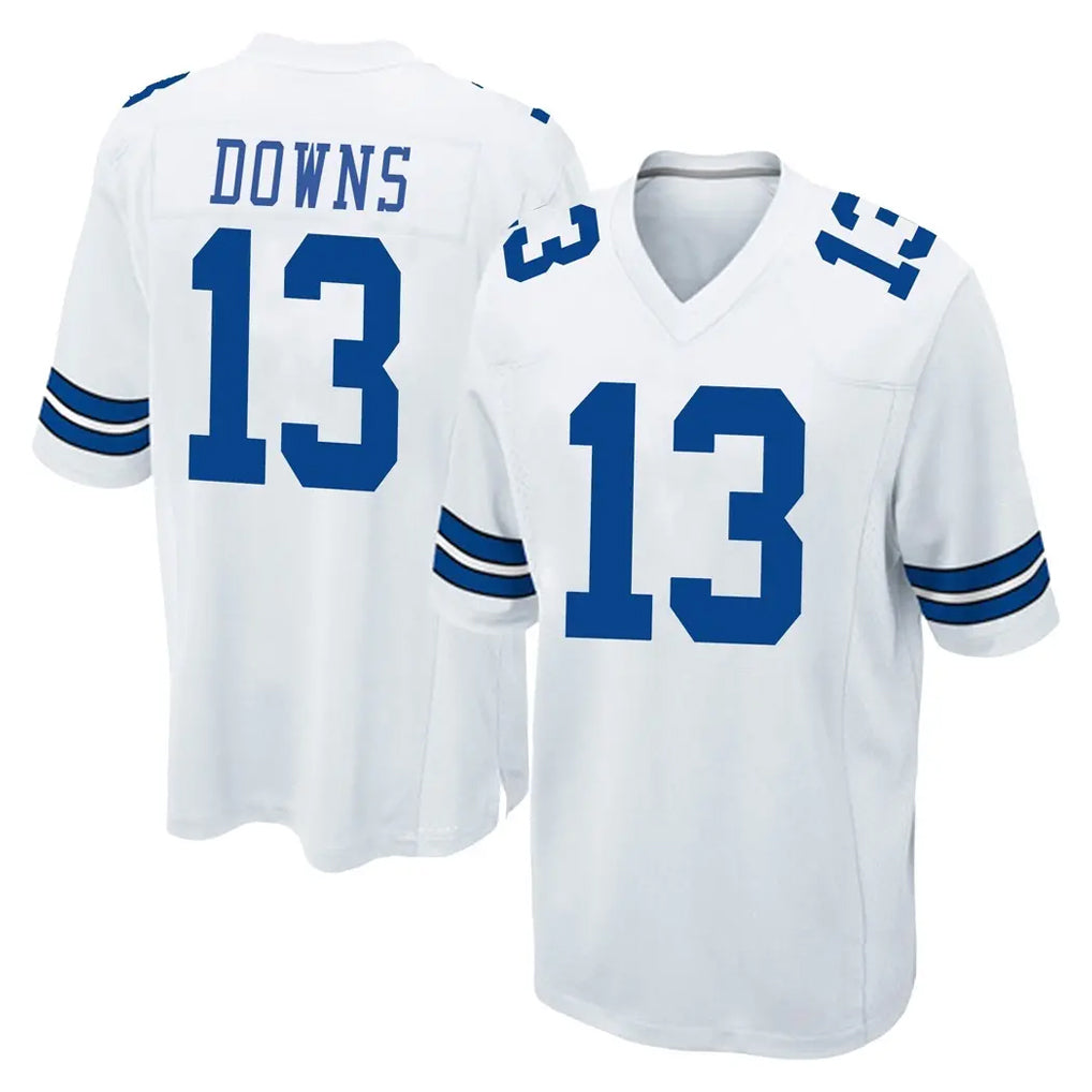 Fenge D.Cowboys #13 Caleb Downs Player White Home Game Stitched Jerseys