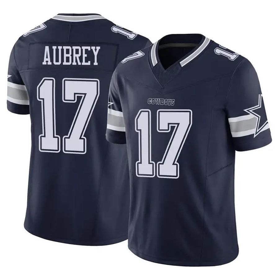 Fenge D.Cowboys #17 Brandon Aubrey Player Navy Vapor F.U.S.E. Limited Stitched Jerseys