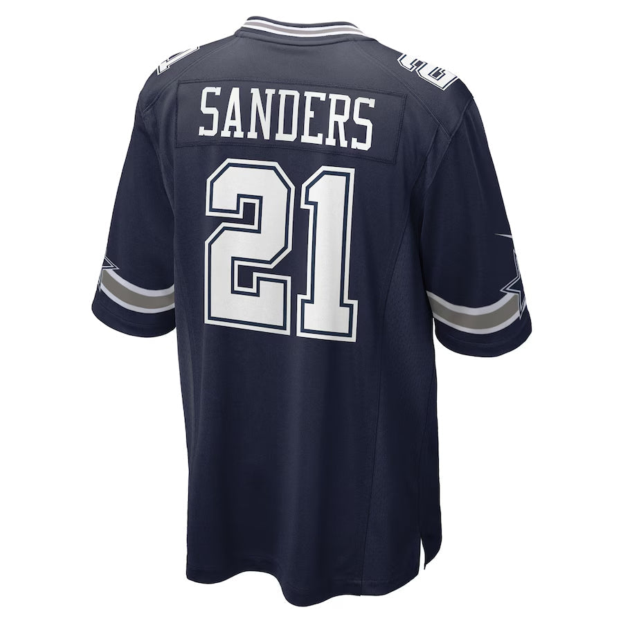 Fenge D.Cowboys #21 Deion Sanders Player Navy Home Game Stitched Jerseys