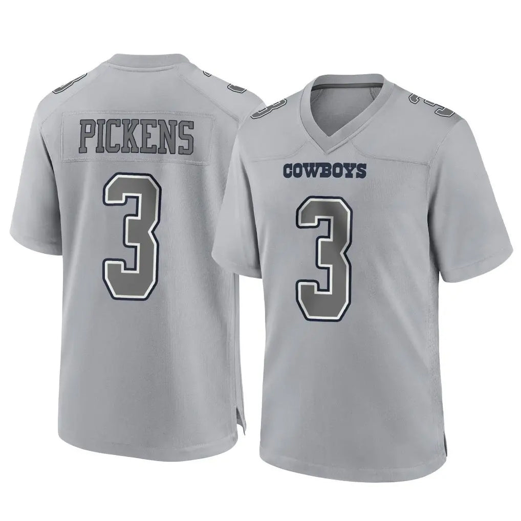 Fenge D.Cowboys #3 George Pickens Player Gray Atmosphere Fashion Home Game Stitched Jerseys