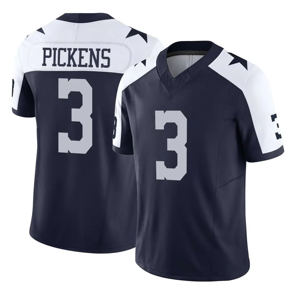 Fenge D.Cowboys #3 George Pickens Player Navy-White Limited Alternate Vapor F.U.S.E. Home Game Stitched Jerseys