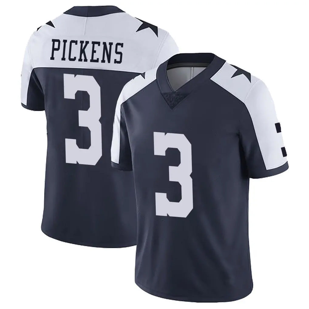 Fenge D.Cowboys #3 George Pickens Player Navy-White Limited Alternate Vapor Untouchable Home Game Stitched Jerseys