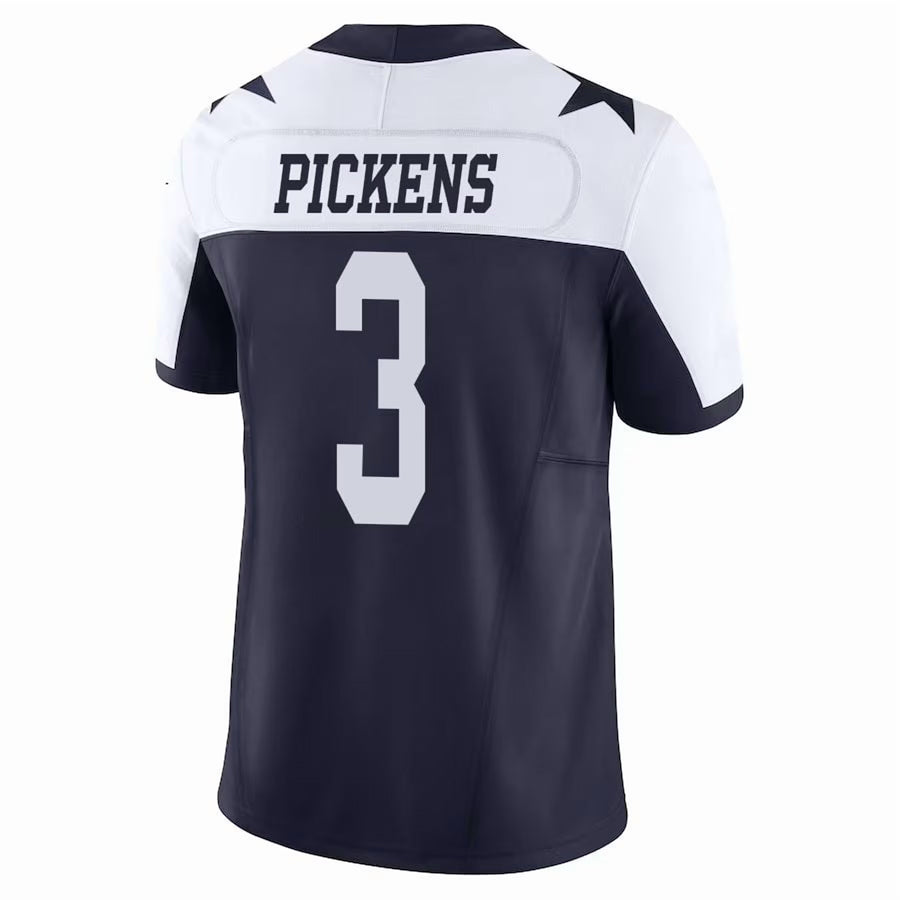 Fenge D.Cowboys #3 George Pickens Player Navy Throwback Stitched Jerseys