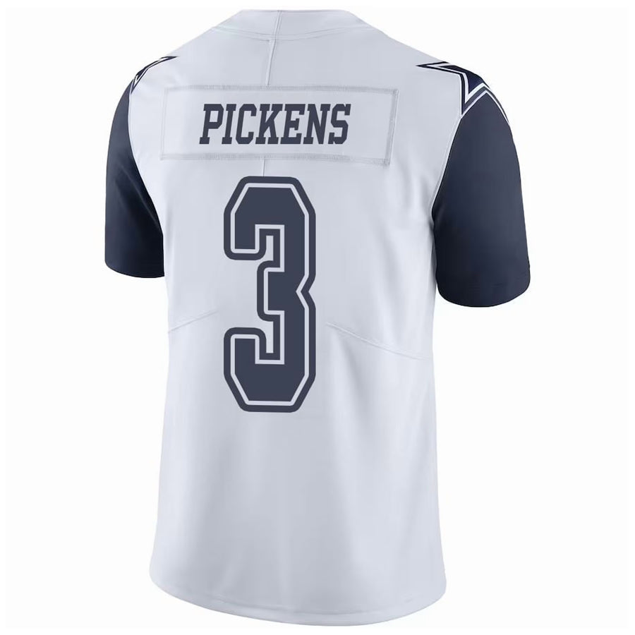 Fenge D.Cowboys #3 George Pickens Player White Throwback Stitched Jerseys