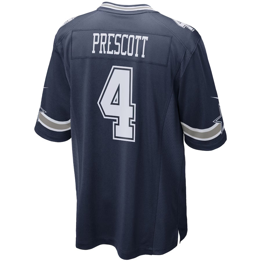 Fenge D.Cowboys #4 Dak Prescott Player Navy Home Game Stitched Jerseys