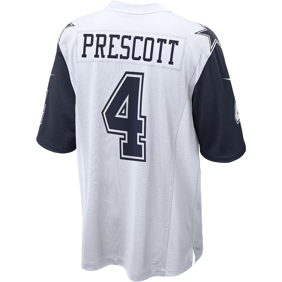Fenge D.Cowboys #4 Dak Prescott Player White Alternate Game Stitched Jerseys