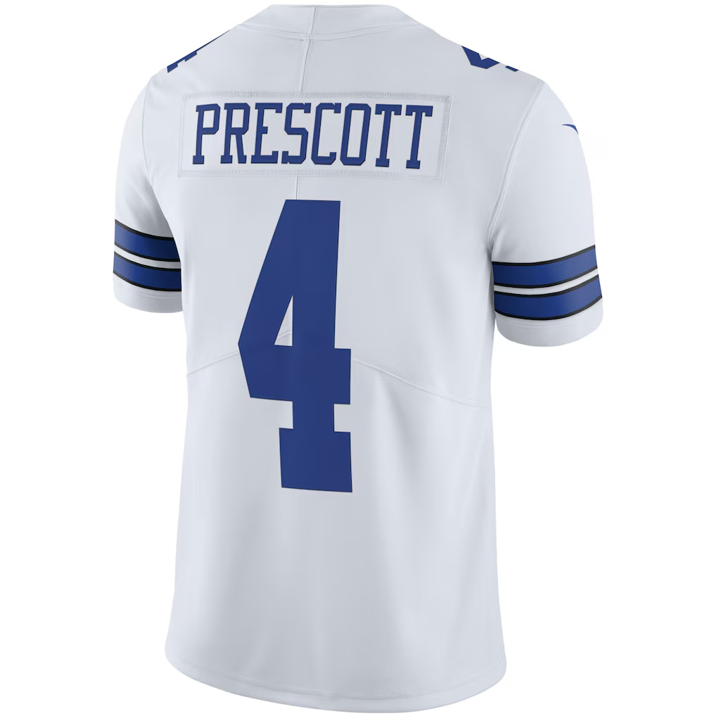 Fenge D.Cowboys #4 Dak Prescott White Vapor Limited Player Stitched Jerseys