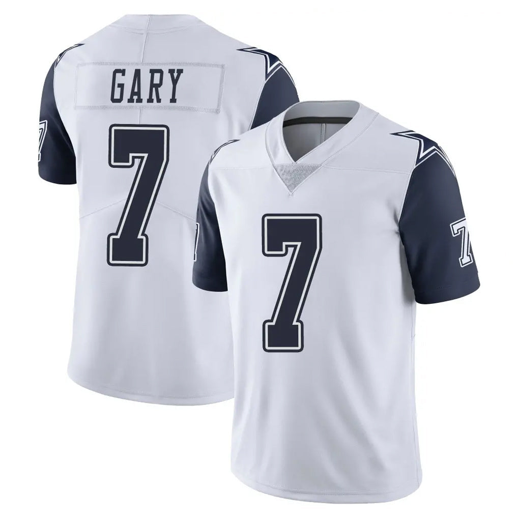 Fenge D.Cowboys #7 Rashan Gary Player White-Navy Limited Color Rush Vapor Untouchable Home Game Stitched Jerseys