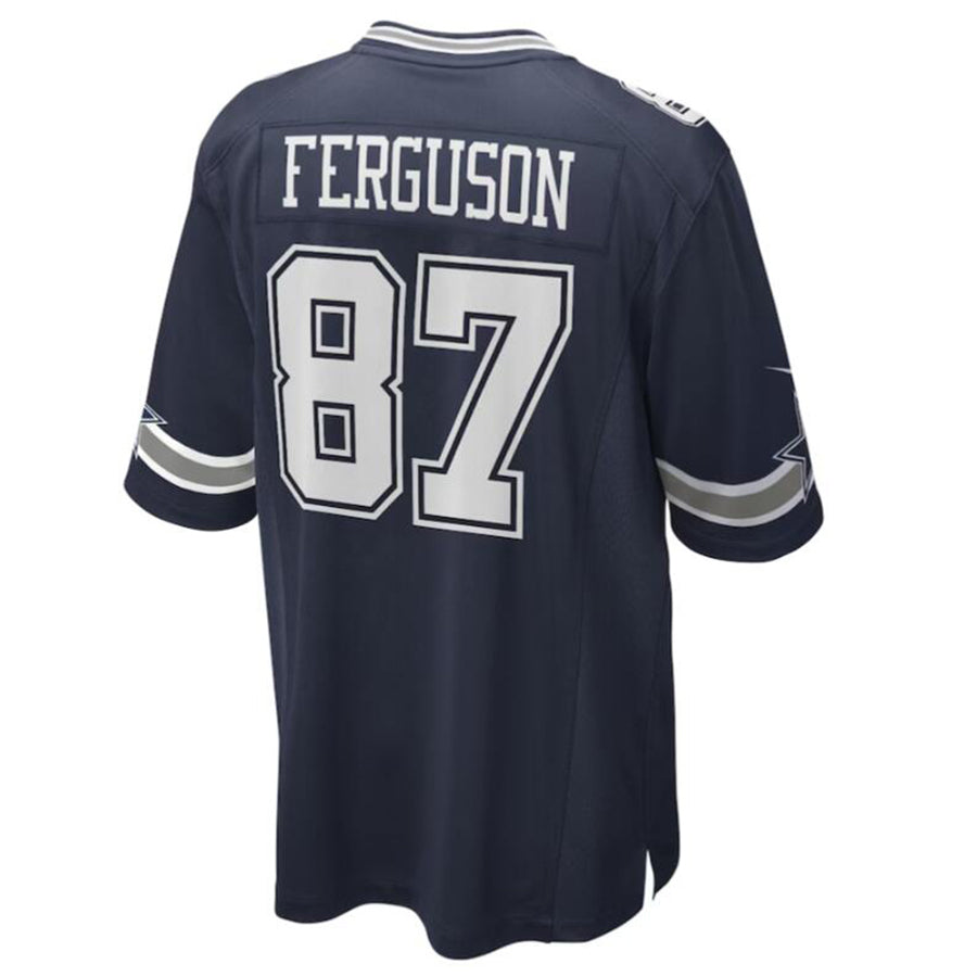 Fenge D.Cowboys #87 Jake Ferguson Navy Game Jersey American Stitched Jersey