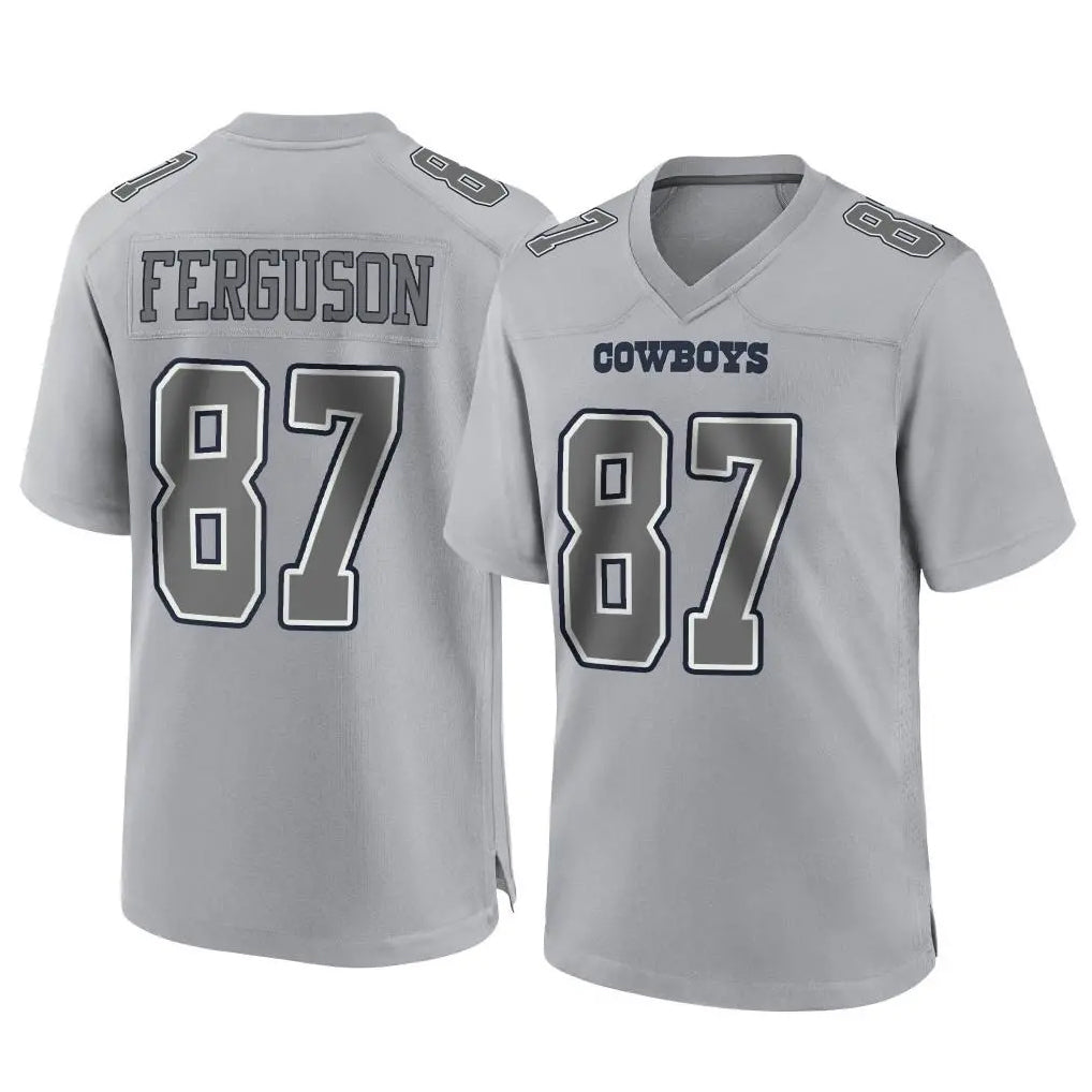 Fenge D.Cowboys #87 Jake Ferguson Player Gray Atmosphere Fashion Home Game Stitched Jerseys