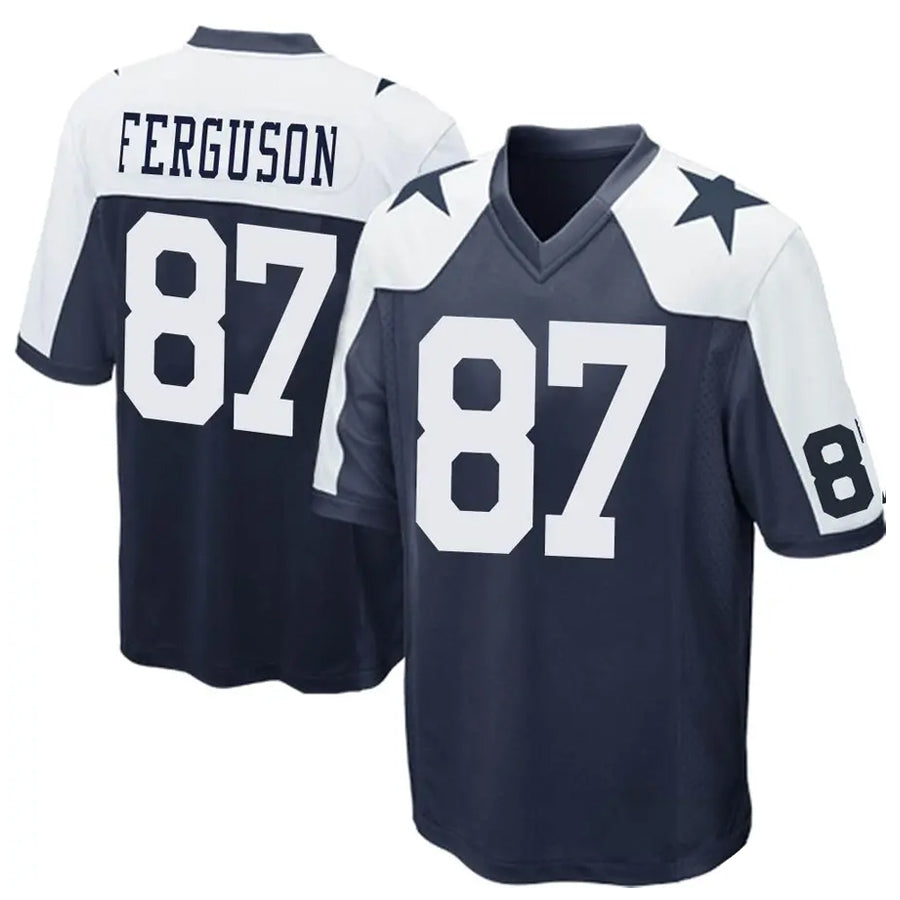 Fenge D.Cowboys #87 Jake Ferguson Player Navy Alternate Home Game Stitched Jerseys