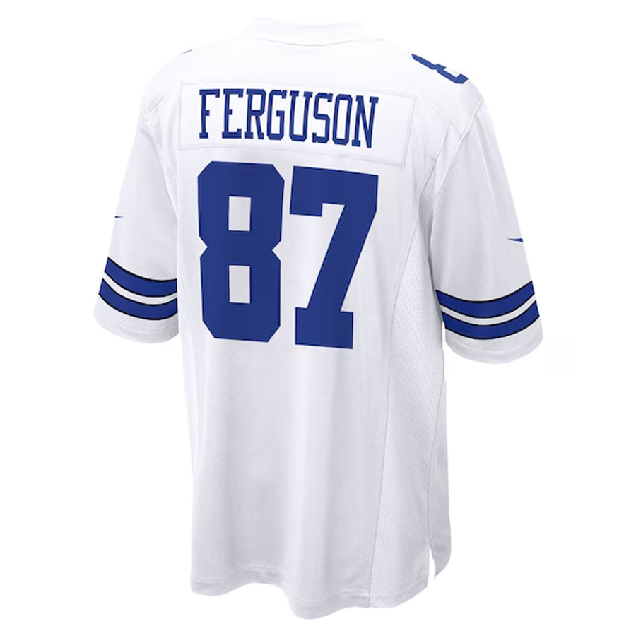 Fenge D.Cowboys #87 Jake Ferguson Player White Home Game Stitched Jerseys