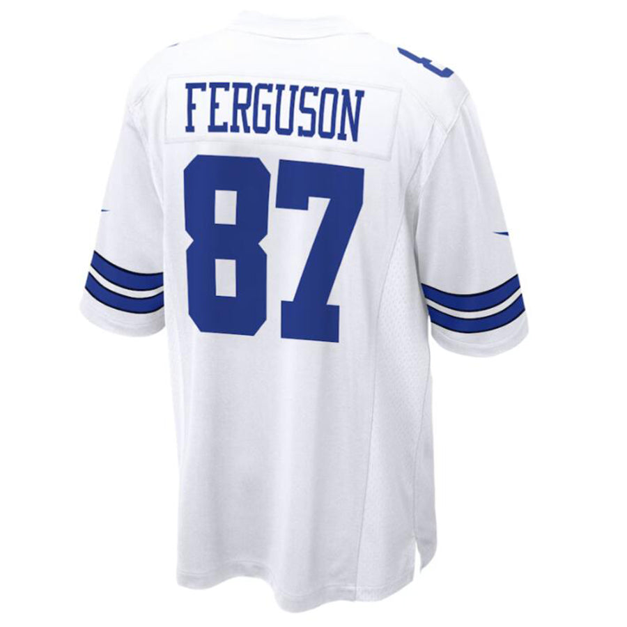 Fenge D.Cowboys #87 Jake Ferguson White Game Jersey American Stitched Jersey