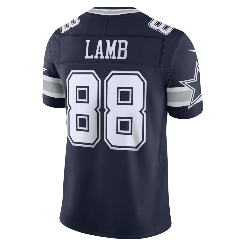 Fenge D.Cowboys #88 CeeDee Lamb Navy Team Vapor F.U.S.E. Stitched Limited Stitched Jerseys