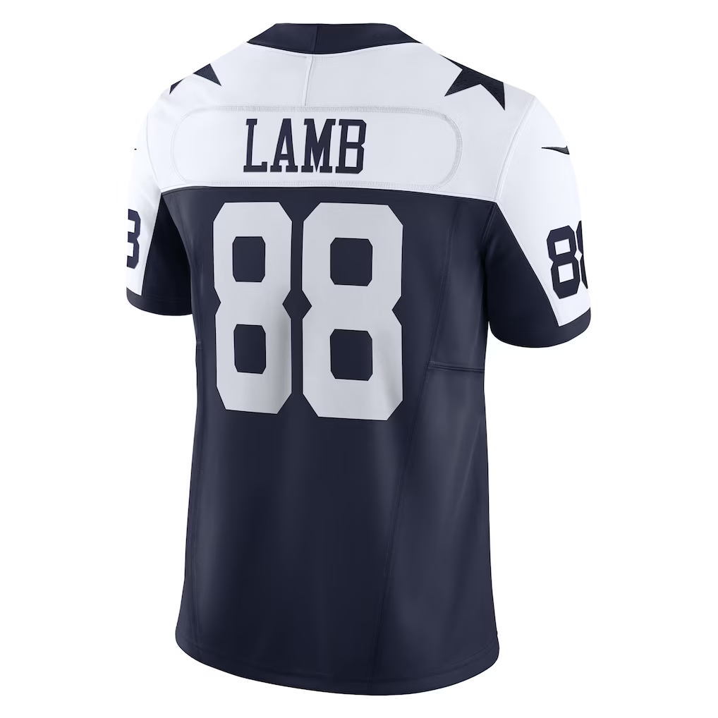 Fenge D.Cowboys #88 CeeDee Lamb Navy Vapor F.U.S.E. Limited Stitched Jerseys