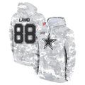 Fenge D.Cowboys #88 CeeDee Lamb Player Salute to Service Hoodies Game Stitched Jerseys