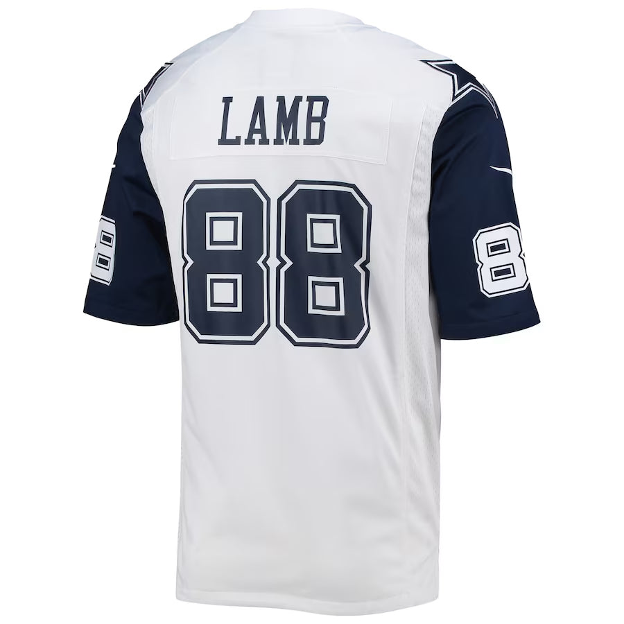 Fenge D.Cowboys #88 CeeDee Lamb Player White Alternate Game Stitched Jerseys