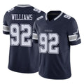 Fenge D.Cowboys #92 Quinnen Williams Player Navy Limited Vapor F.U.S.E. Home Game Stitched Jerseys