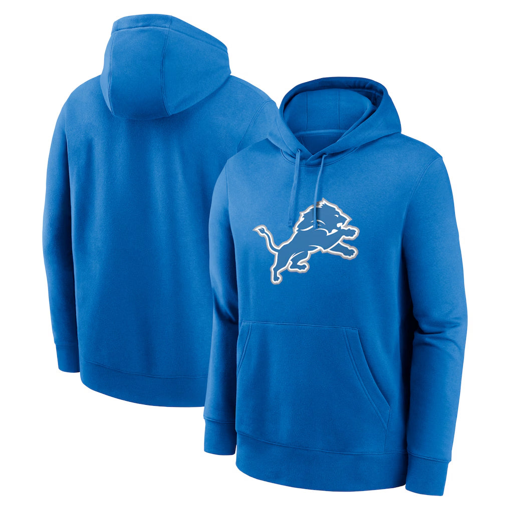 Fenge D.Lions Blue Pullover Hoodies Limited Blank Player Stitched Jerseys