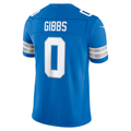 Fenge D.Lions #0 Jahmyr Gibbs Blue Team Vapor F.U.S.E. Stitched Limited Jerseys