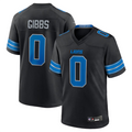 Fenge D.Lions #0 Jahmyr Gibbs Player Black Replica Game Stitched Jerseys