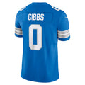 Fenge D.Lions #0 Jahmyr Gibbs Player Blue Vapor F.U.S.E. Limited Game Stitched Jerseys