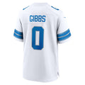 Fenge D.Lions #0 Jahmyr Gibbs Player White Home Game Stitched Jerseys