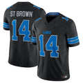 Fenge D.Lions #14 Amon-Ra St. Brown Black 2nd Alternate Vapor F.U.S.E. Limited Jersey Stitched Stitched Jerseys