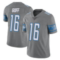 Fenge D.Lions #16 Jared Goff Player Gray Vapor Untouchable Limited Home Game Stitched Jerseys