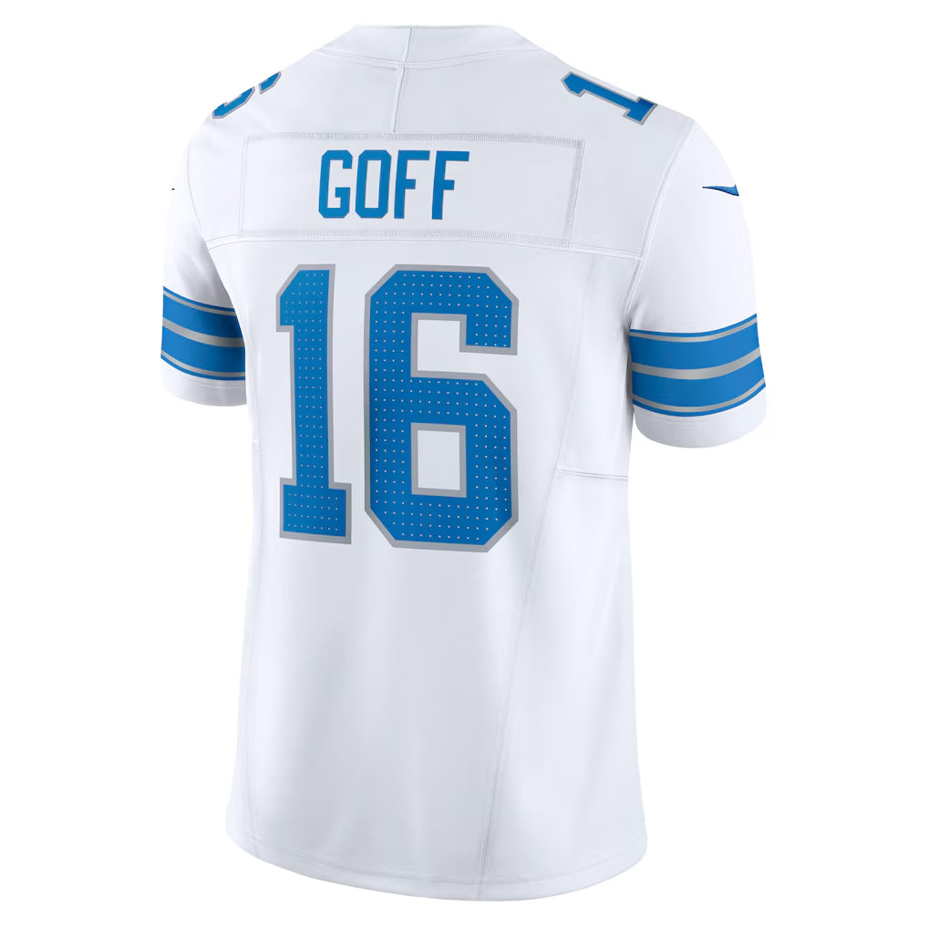 Fenge D.Lions #16 Jared Goff Player White Vapor F.U.S.E. Limited Stitched Jerseys