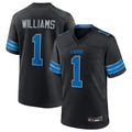 Fenge D.Lions #1 Jameson Williams Player Black Replica Game Stitched Jerseys