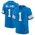 Fenge D.Lions #1 Jameson Williams Player Blue Replica Game Stitched Jerseys