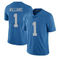 Fenge D.Lions #1 Jameson Williams Player Brown Salute To Service Limited Stitched Jerseys