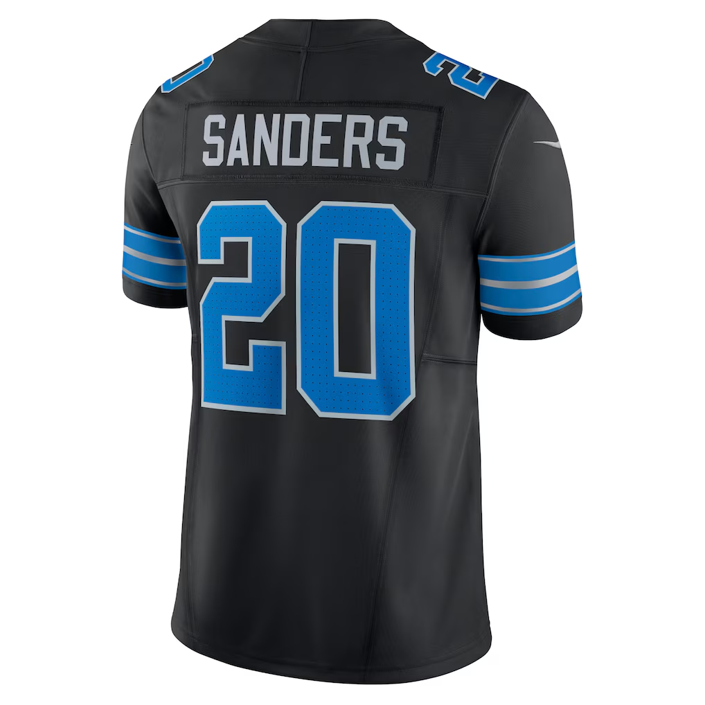 Fenge D.Lions #20 Barry Sanders Black 2nd Alternate Vapor F.U.S.E. Limited Stitched Jerseys