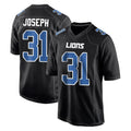 Fenge D.Lions #31 Kerby Joseph Player Black Fashion Home Game Stitched Jerseys