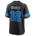 Fenge D.Lions #32 Brian Branch Black 2nd Alternate Game Jersey American Stitched Jerseys
