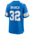 Fenge D.Lions #32 Brian Branch Blue Game Jersey American Stitched Stitched Jerseys